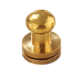 黄铜和尚头 手工DIY皮革五金配件 奶嘴钉手作皮具 螺丝铆钉5-10m