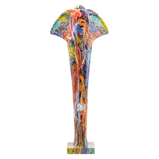 入户门玄关旺宅大象摆件客厅屏风壁龛轻奢高档装饰品乔迁搬家礼物