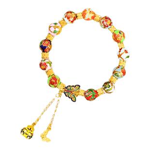 2026新款十二花神手链女款景泰蓝中式古风手饰生肖掐丝珐琅手串