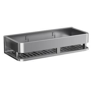 卫生间浴室置物架加高免打孔挂墙上洗手间厕所洗漱台高端收纳架子