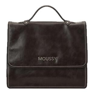 MOUSSY时间的温度手工缝线搽色双肩包高级感女背包轻便牛皮旅行