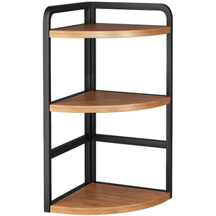 厨房用品调料置物架台面角落多层调味料收纳架子三角落地靠墙转角