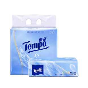 Tempo得宝Velvet臻享天鹅绒软抽纸60抽*3包/6包/12包a