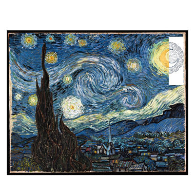 星夜The Starry Night-(1889年) 草本纹身贴 真实感+防水+持续2周