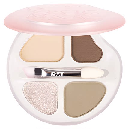 新年爆款罗小曼官方四色卧蚕盘日常淡妆高光卧蚕下至一体笔眼影盘
