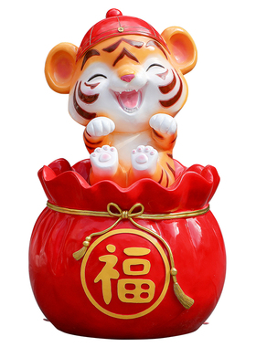 户外网红打卡吉祥生肖雕塑摆件