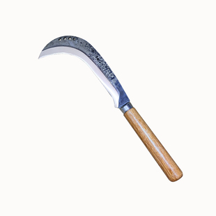 锰钢高级砍柴刀高硬度锋利特殊钢农村老式镰刀砍割两用割草小镰刀