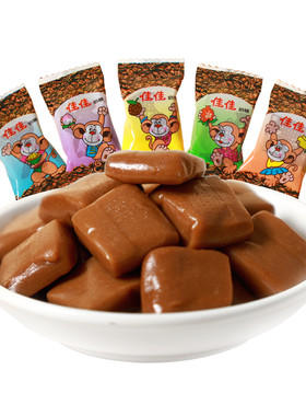 wowo喔喔佳佳奶糖咖啡奶糖500g提神糖果怀旧零食儿时经典散装批发