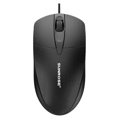 精晟小太阳光电USB黑色有线鼠标