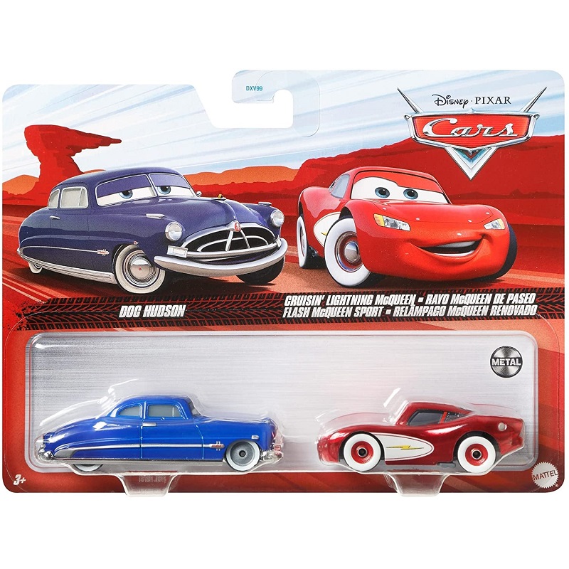 【更新2026】美泰 Pixar Cars 汽车总动员玩具合金车模型两辆装