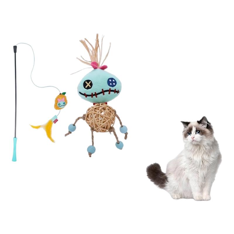 贵为×迪士尼史迪奇藤球铃猫玩具