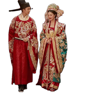 宋制汉服婚服凤冠霞帔男女全套嫁衣新娘结婚2025中式古装重工礼服