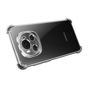 适用于荣耀Magic6手机壳超薄高清气囊壳Magic6Pro镜头全包创意边框防摔硅胶软壳全透明简约honor男女款手机套