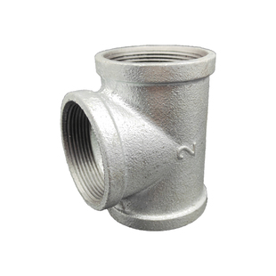 镀锌三通玛钢三通热镀内丝接头4分6分水暖消防水管玛钢三通管件