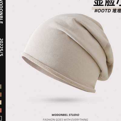 大头围法式日系短檐帽小帽檐堆堆帽遮阳保暖冷帽慵懒风女素颜帽子