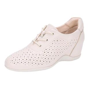 马内尔厚底增高鞋夏天透气女鞋小白鞋内增高坡跟运动休闲鞋软底