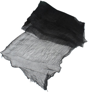 戏曲水纱京越剧包头绉纱花旦小生旦角真丝加密老生勒头纱干纱黑纱