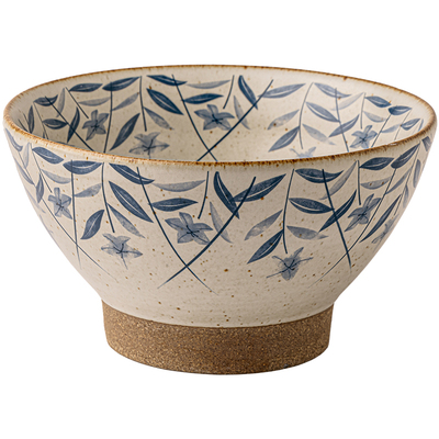 桔梗花6.5英寸面碗高脚碗汤面碗