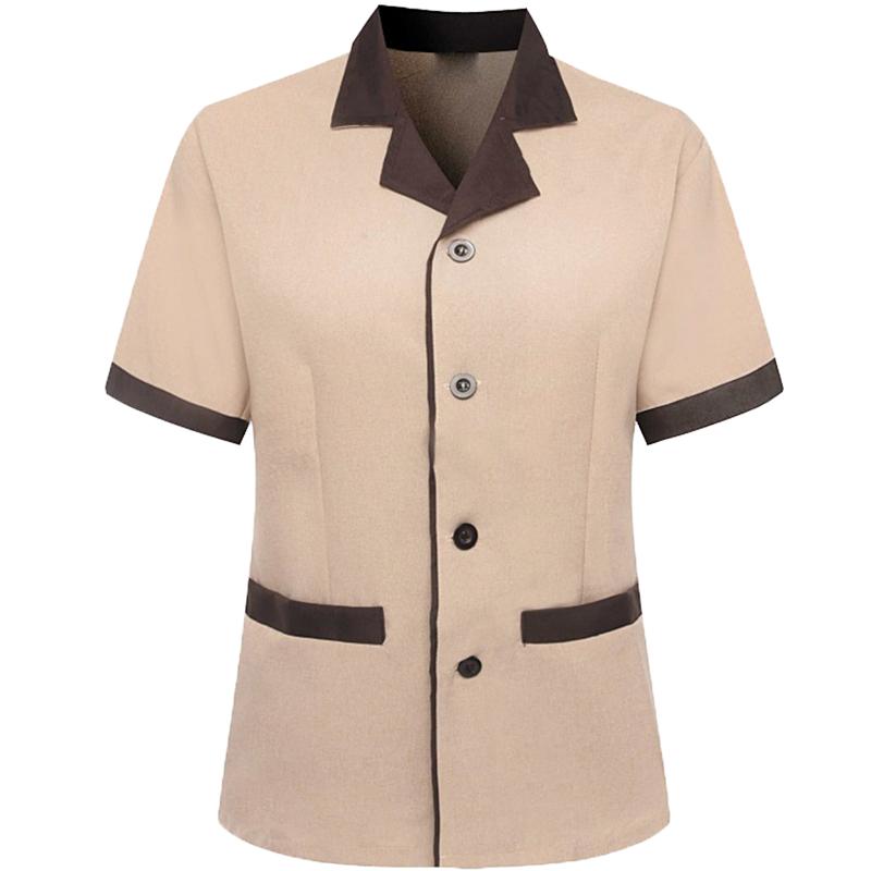 保洁服短袖春夏装团体清洁服套装物业酒店宾馆客房服务员工作服女