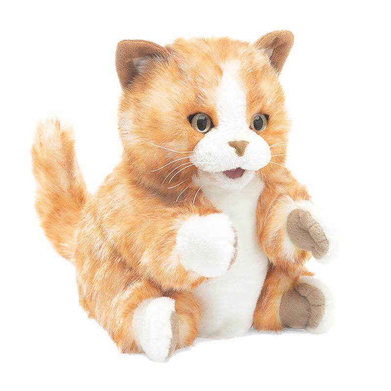 folkmanis玩偶毛绒橙斑猫