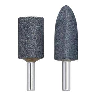 棕刚玉砂轮磨头圆柱圆锥形电钻电磨机用6mm柄金属打磨抛光电磨头