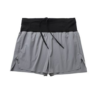 专业马拉松跑步运动短裤男带腰包可放手机内衬速干三分裤拉链口袋