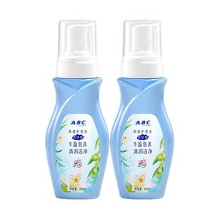 ABC女性护理液清洁舒爽女性私密洗护卫生护理洗液泡沫型200ML2瓶