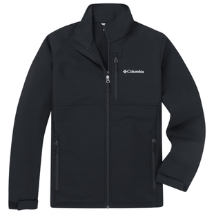 Columbia哥伦比亚户外男子拒水徒步内里抓绒保暖软壳衣外套WE6044