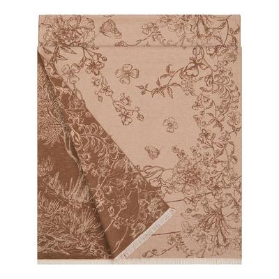 万事利100%桑蚕丝真丝绒披肩围巾