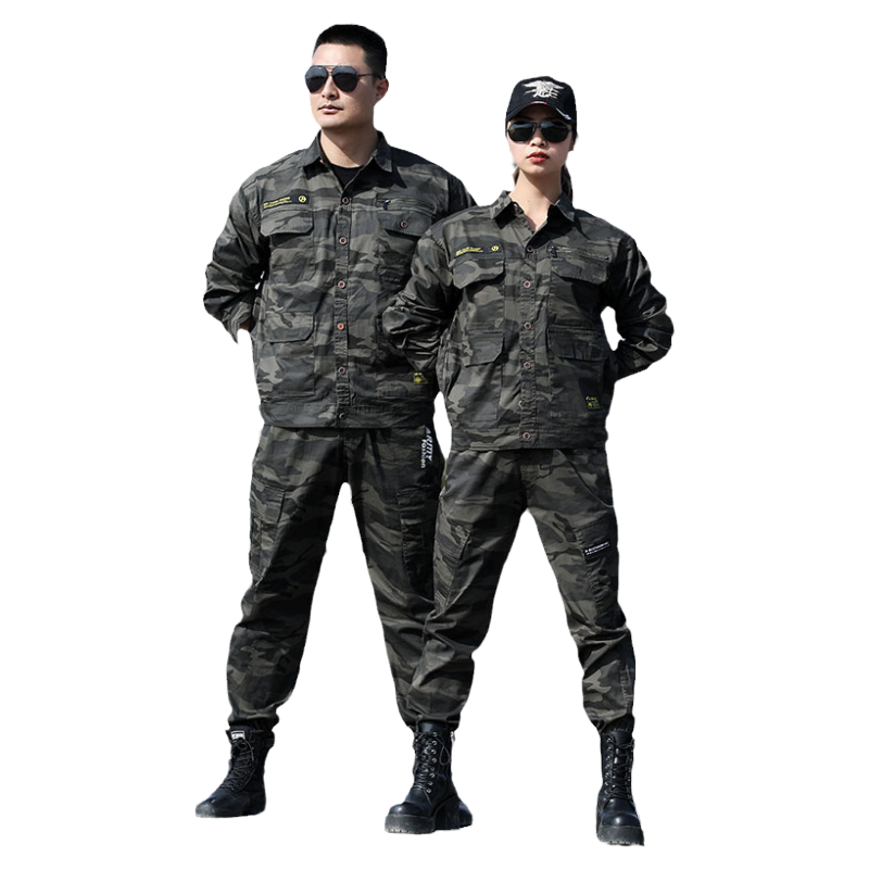 迷彩服套装男户外迷彩衣新式户外军训劳保服工作服春秋冬季工装