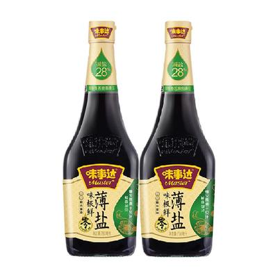 味事达生抽家用调味品760ml×2瓶