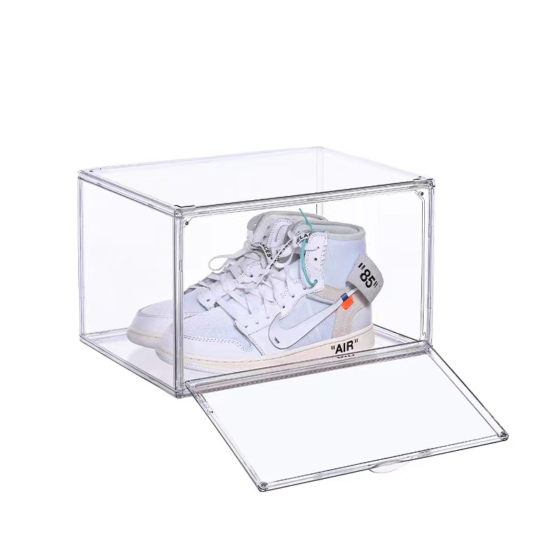 亚克力鞋盒透明球鞋柜子收纳盒展示aj塑料箱折叠抽屉车载宿舍鞋墙