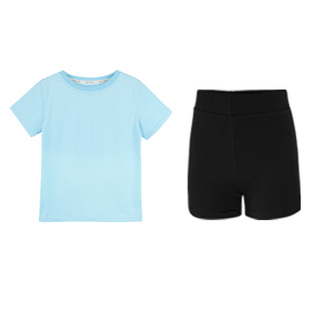 芳华同款绒花儿童舞蹈服短袖上衣短裤套装幼儿园演出服女童练功服