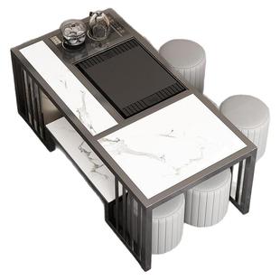 岩板茶桌椅简约现代组合功夫茶几茶具茶台一整套客厅阳台家用泡茶