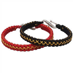 可编头发自编双色手绳男材料包双色手绳男手工diy礼物送男友青丝