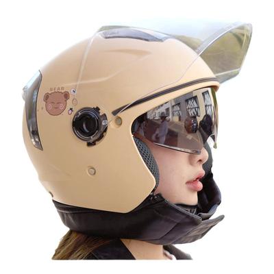 3c认证电动车女头盔防雨不压头发