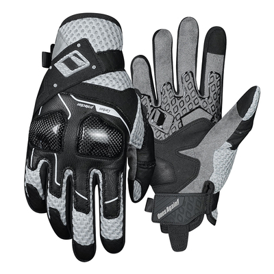 山羊皮碳纤护壳机车手套冰纤冰霜