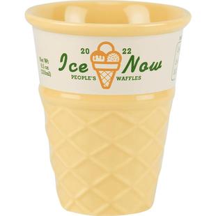 新款可爱陶瓷冰淇淋冰激凌甜筒小杯子女生高颜值家用牛奶咖啡水杯