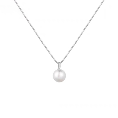 饰悟银饰天然珍珠925纯银项链女