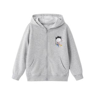 阿路和如童装儿童薄款外套秋装大童男女童卫衣连帽上衣日常百搭