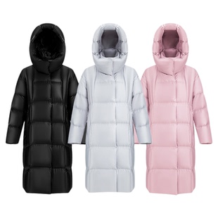 DeIFy/缔弗科鲁达云感绗缝鹅绒服女长款25年冬新款加厚保暖羽绒服