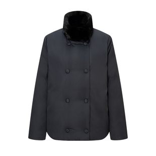 【远红外发热+90%鹅绒】Scofield女装水貂毛立领羽绒服2025冬新品