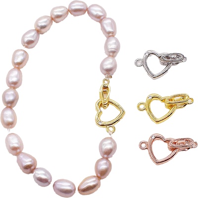 925纯银手链扣配件diy珍珠项链