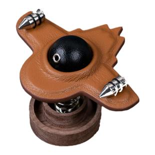 【星际遨游】飞船汽车中控摆件真皮车载香薰黑胡桃木扩香车内礼物