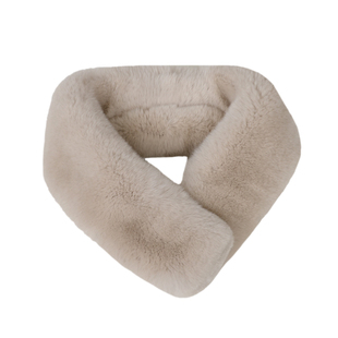 獭兔毛围巾女冬季保暖护颈双面简约百搭气质保暖懒濑兔绒皮草围脖