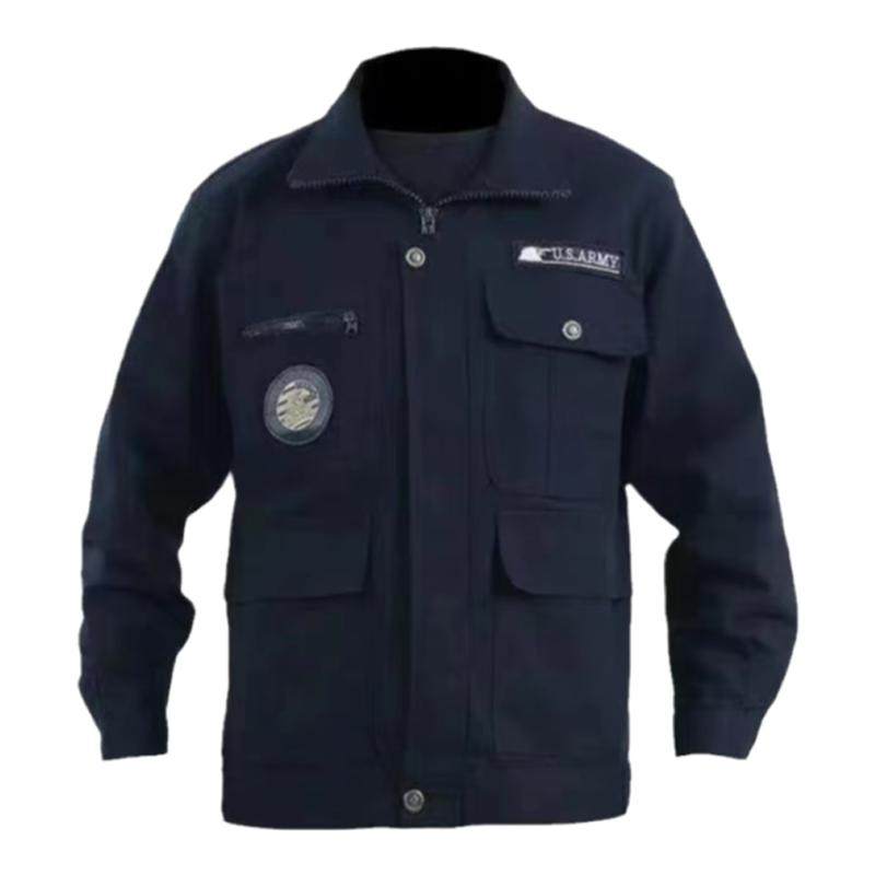 工作服男装套装焊工电焊外套全棉防烫电工冬季工地男士工装劳保男