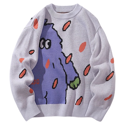 mipo冬季儿童毛衣保暖慵懒针织衫