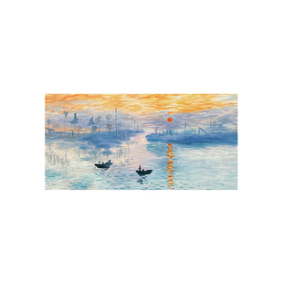 莫奈日出数字油画diy高级风景填充手工绘画涂色填色客厅装饰画
