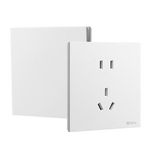 公牛G37灰色开关插座大面板无框墙壁暗装86型多孔usb一开五孔16A