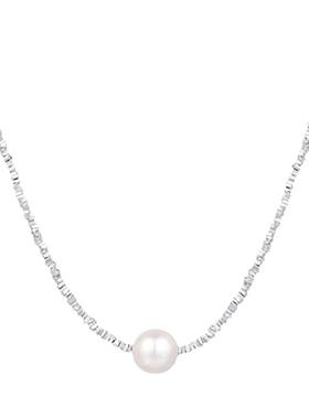 925银碎银子天然淡水珍珠手链